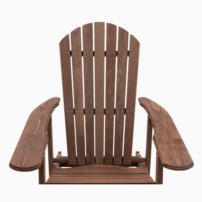 Dark Brown Garden Chair Wooden Hotel Furniture