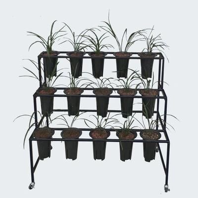 Orchid Rack Iron Plastic Orchid Basin Special Support White Flower Rack Floor-Type Orchid Flower Pot Rack with 4 -10 Holes