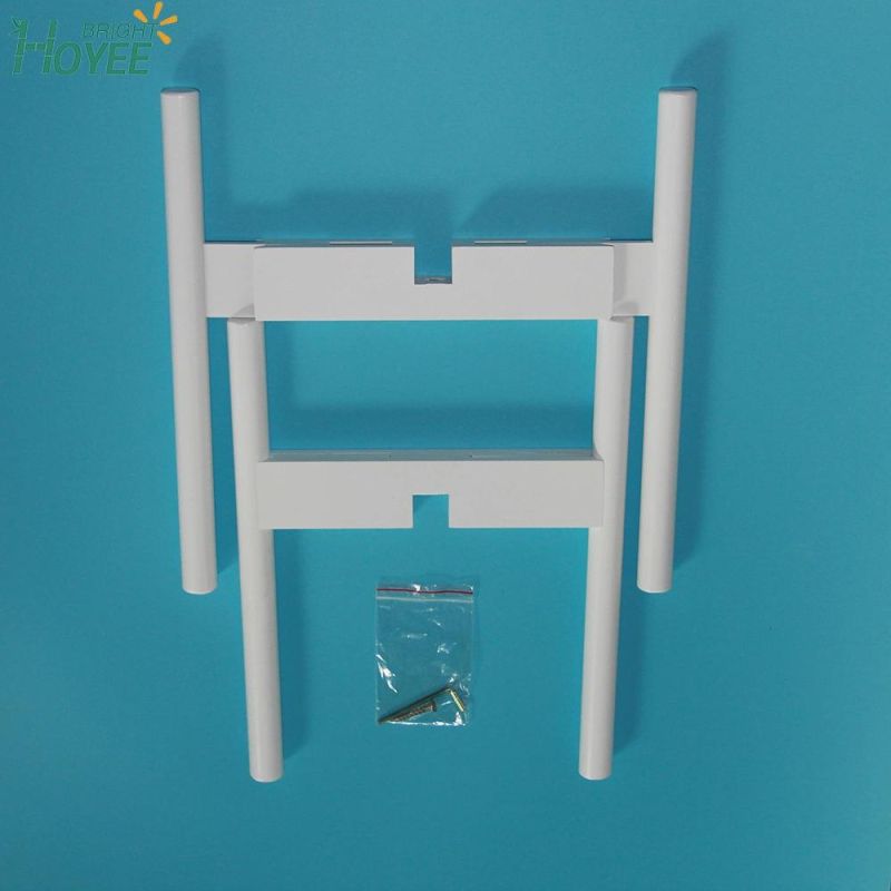 Bamboo Flower Pot Stand White