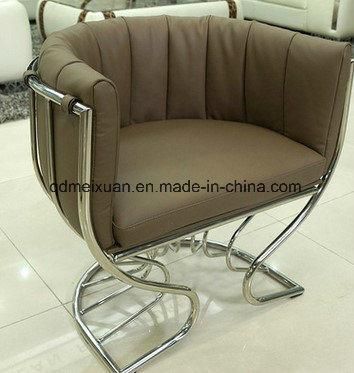 Recreational Chair European Chair Stainless Steel Paper Art Conference Chairs Outdoor Hotel Upholstered Chair Hotel Chair (M-X3533)