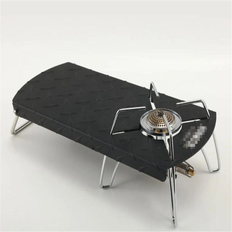 Outdoor Folding Table Camping Folding Heat Insulation Table Camping Stove Head