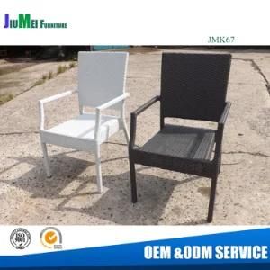 Outdoor Rattan Furniture Stackable Dining Rattan Chair (JMK67)