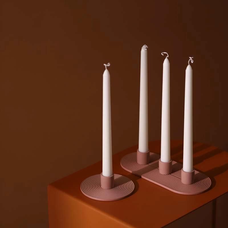 Small Decorative Candle Stick Base Christmas Candle Holder for Home Decor