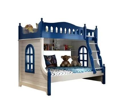 European Solid Wood Bunk Bed Multifunctional Combined Children&prime;s Bed