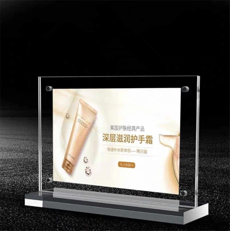 Acrylic PMMA PS Photo Frame Advertising Display Rack Home Decoration European Creative Crystal Picture Frame