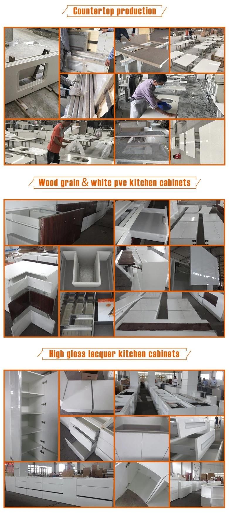 Minimalist Design Multifunctional Durable Transparent Solid Wood Kitchen Cabinet