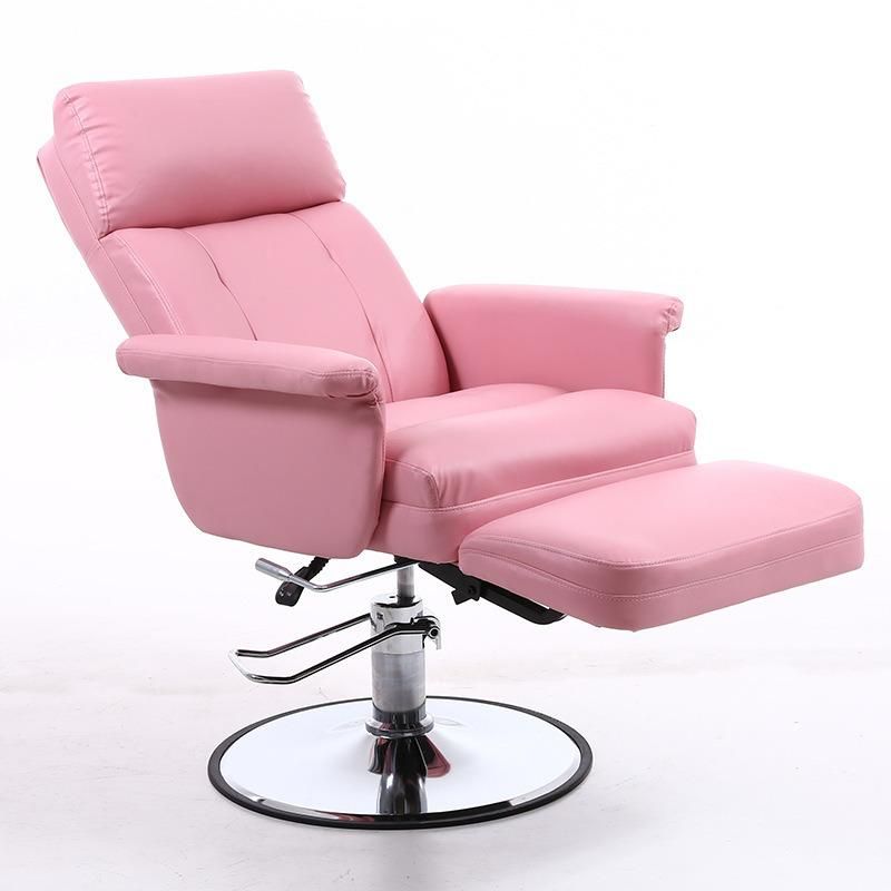 T-3179 2021 High Quality Custom European Styling Hydraulic Purple Barber Chair & Barber Stool for Beauty Salon