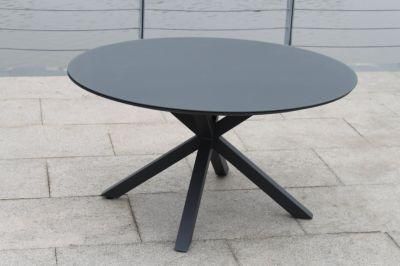 European Unfolded OEM Outdoor Sectional with Round Patio Dining Table
