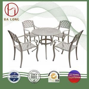 Leisure Cast Aluminium Metal Outdoor Patio Dining Garden Furniture Chair and Table