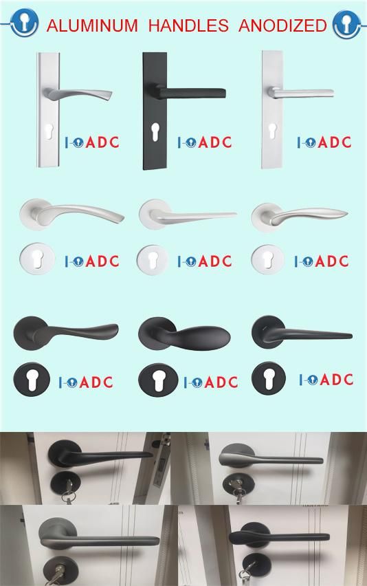 Aluminum Door Handle/Classic Simple/Door Hardware/Indoor Door Lock/ PC