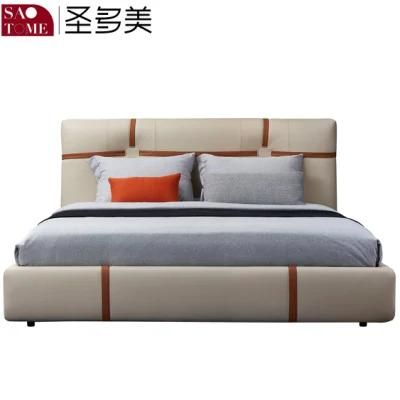 Modern European Furniture Wooden Cloth 1.8m Double King Bed