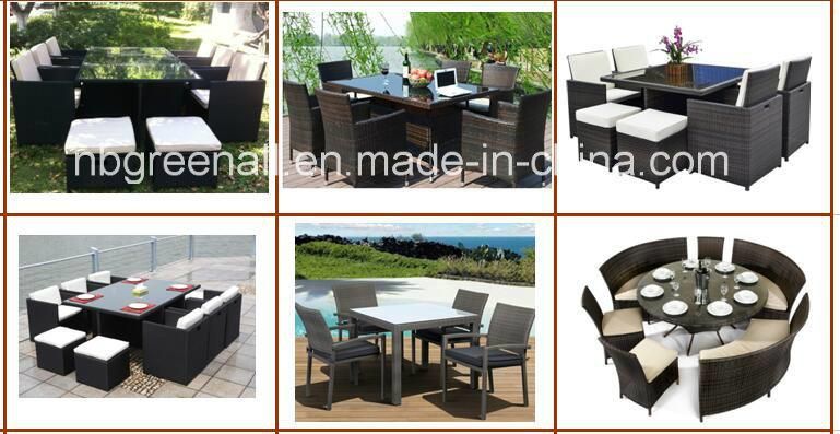 Modern Patio Outdoor Garden Wicker Rattan Cafe Table and Chair Set Furniture