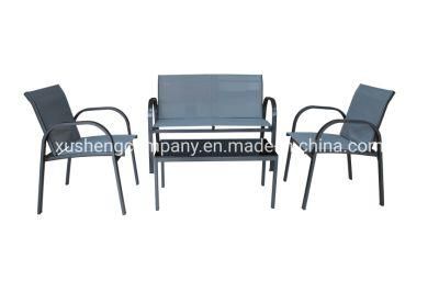 Home Hotel Furniture Garden Table Dining Textilene Chair Set