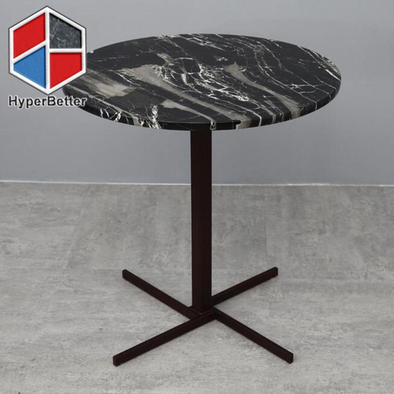 Pedestal Silver Portoro Marble Coffee Table