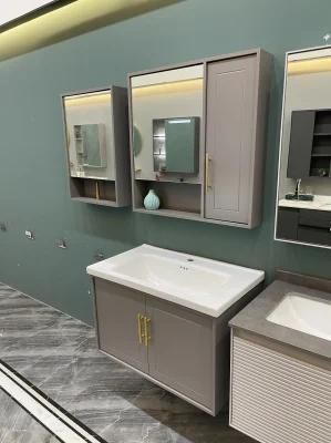 Modern European Style Chinese Waterproof Liquidation Hotel PVC Bathroom Cabinet