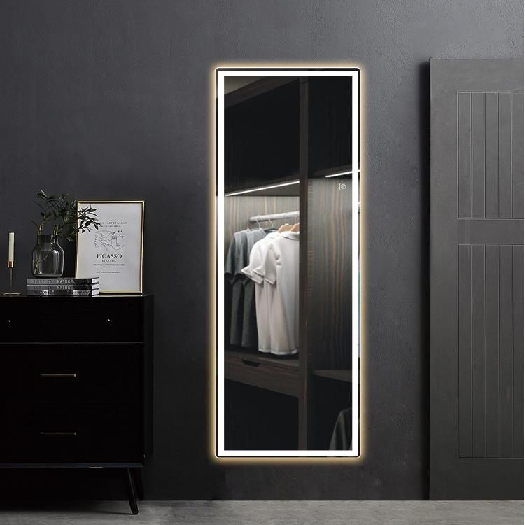 Wholesale Price Hair Salon Dressing Room Wall Mounted Full Body Mirror with LED Lights