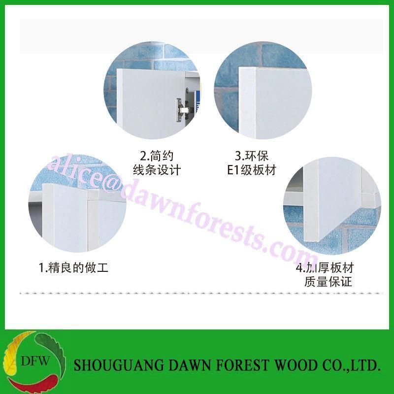 Blue/White PVC Film Kitchen Cabinet Door for Kitchen Furniture