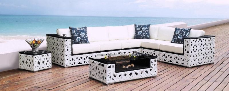 Aluminium Wicker PE Rattan Outdoor Sofa Furniture