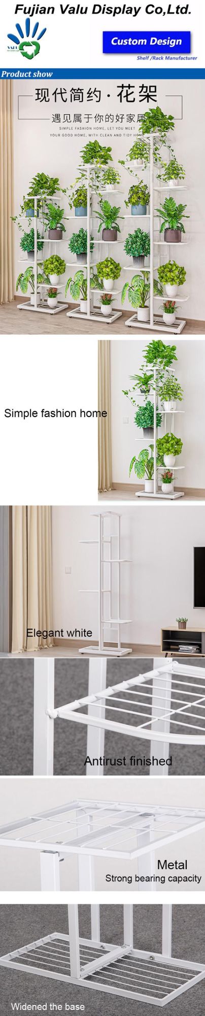 Plant Stand Indoor Outdoor Multi Layer Flower Pots Shelf Plants Holder Plants Display Stand