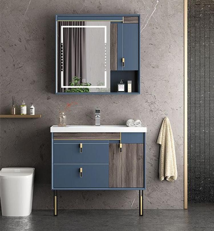 European Style with Mirror Furniture Luxury MDF Modern Bathroom Cabinet