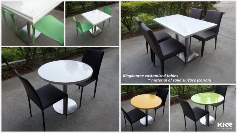 Commercial Restaurant Modern Dining Table with Chair