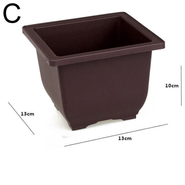 Plastic Flower Pots Retro Style Simulational Purple Sand Pots Flower Bonsai Tree Plant Succulent Flowerpots Home Garden