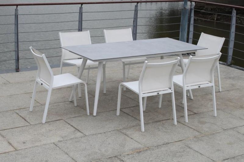 European Hotel OEM Outdoor and Bench Seats Outside Dining Table