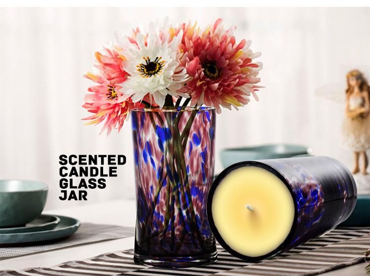 Luxury Candle Vessels Home Decor Scented Soy Glass Candle Holder