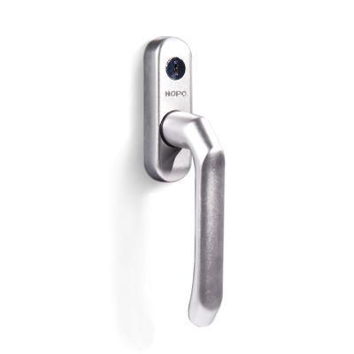 Hopo Square Spindle Handle, Silver Color, Aluminum Alloy for Side-Hung Window and Tilt-Turn Window