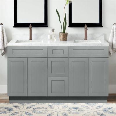 European 42 Inch Forrest Wall Hanging Hotel Lavabo Cabinet Bathroom Vanity with Top