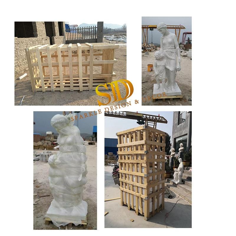 Manufacture Custom Make European Design Marble Benches for Garden Decoration