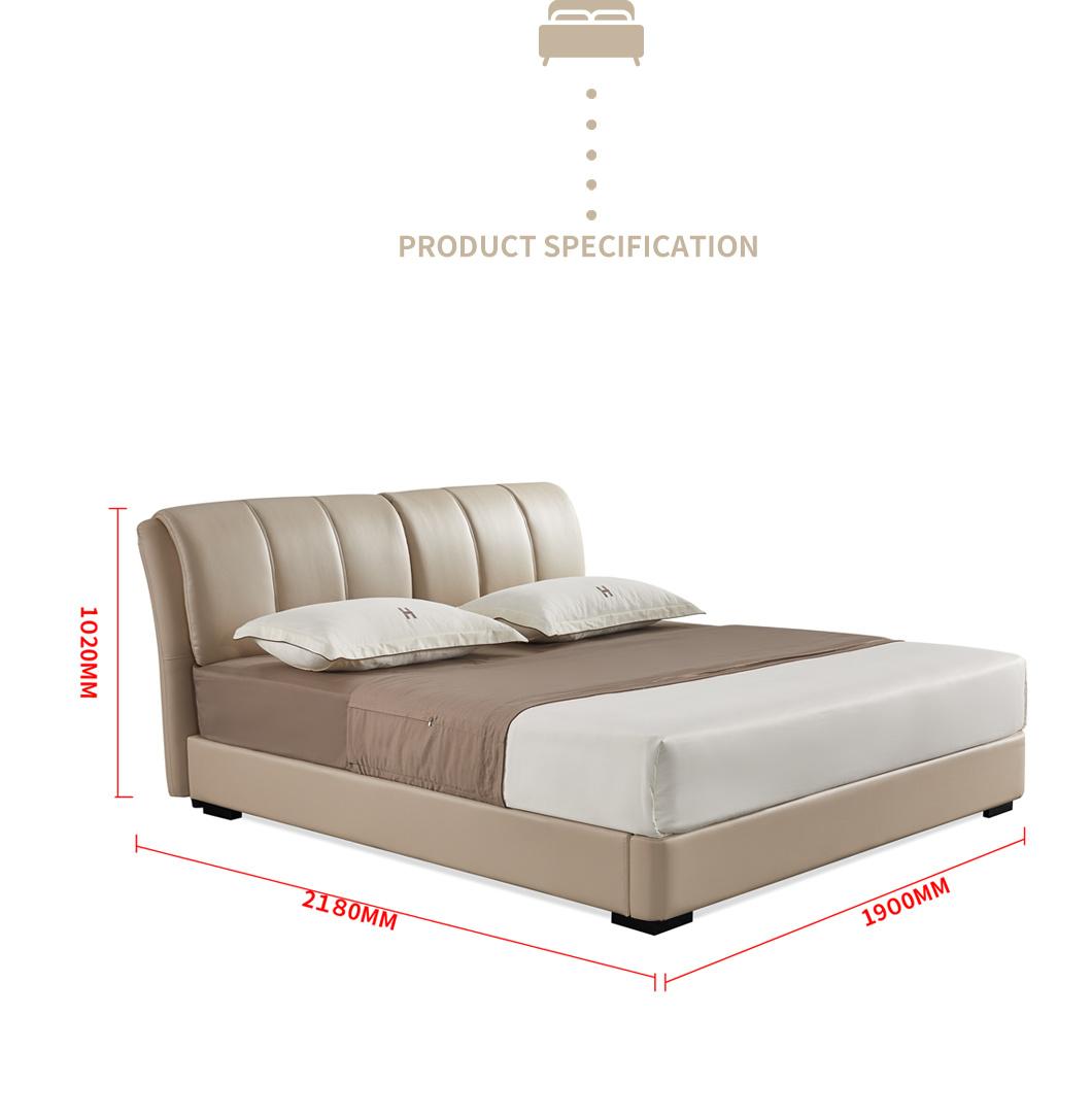 2021 Hot Sale Microfiber Technology Leather Bed Bedroom Furniture