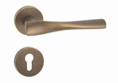 Cylindrical Bathroom Door Knob Lock Door Handle with Lock Gold Door &amp; Window Handles Polished Brass Modern Wholesale OEM
