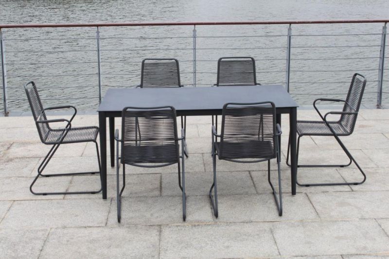 European 8 Seater Outdoor Table Patio Dining Set for 6