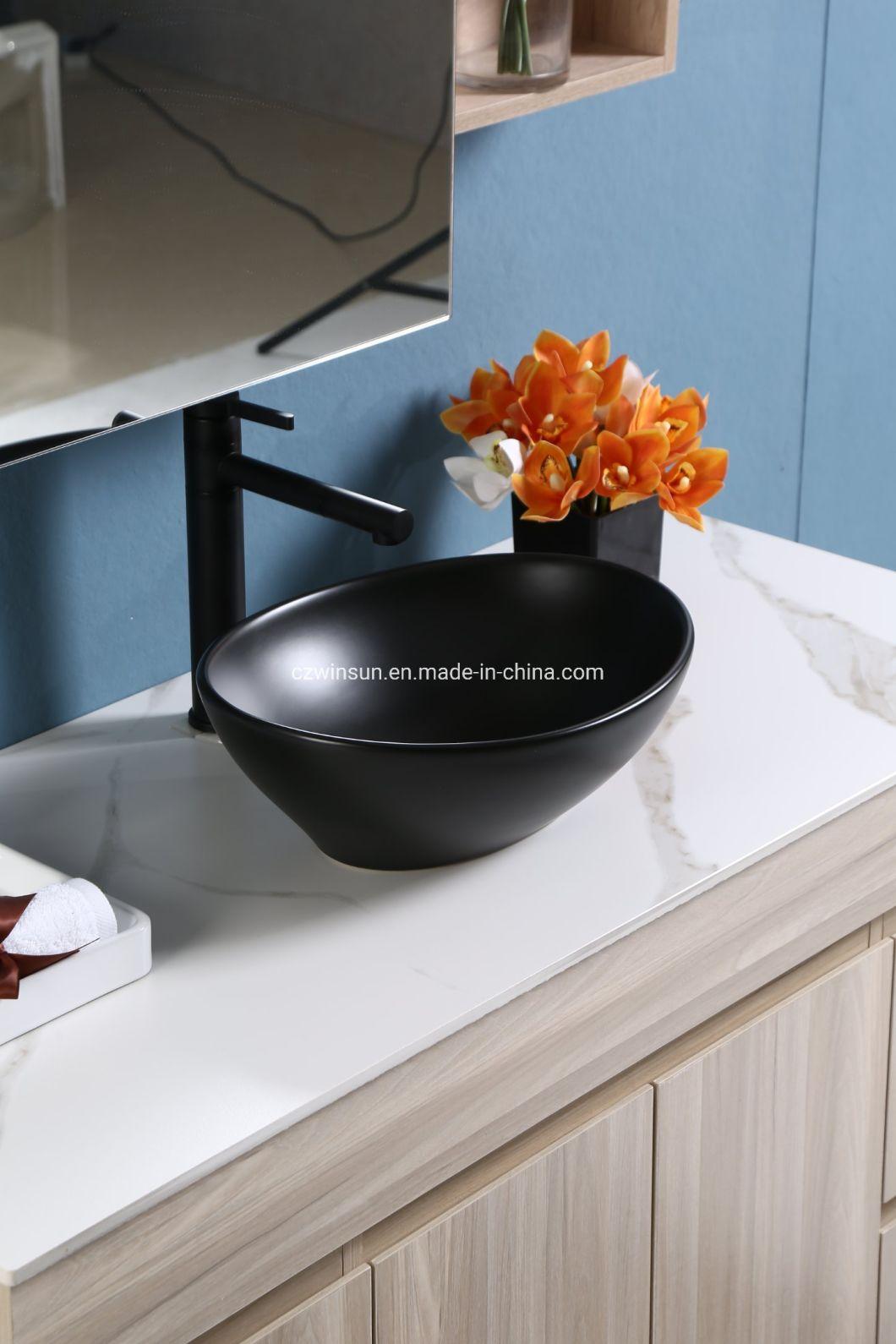 Sanitary Ware Bathroom Ceramic Sink European Colorful Hand Wash Basin