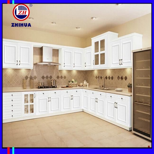 European Classical Style PVC Kitchen Cabinet (ZH03)