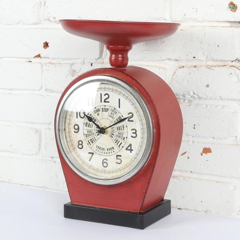 Iron Scale Table Clock for Home Decor, Leader & Unique Table Clock, Promotional Gift Clock, Desk Clock, Metal Table Clock, Kids Table Clock, Mantel Clock