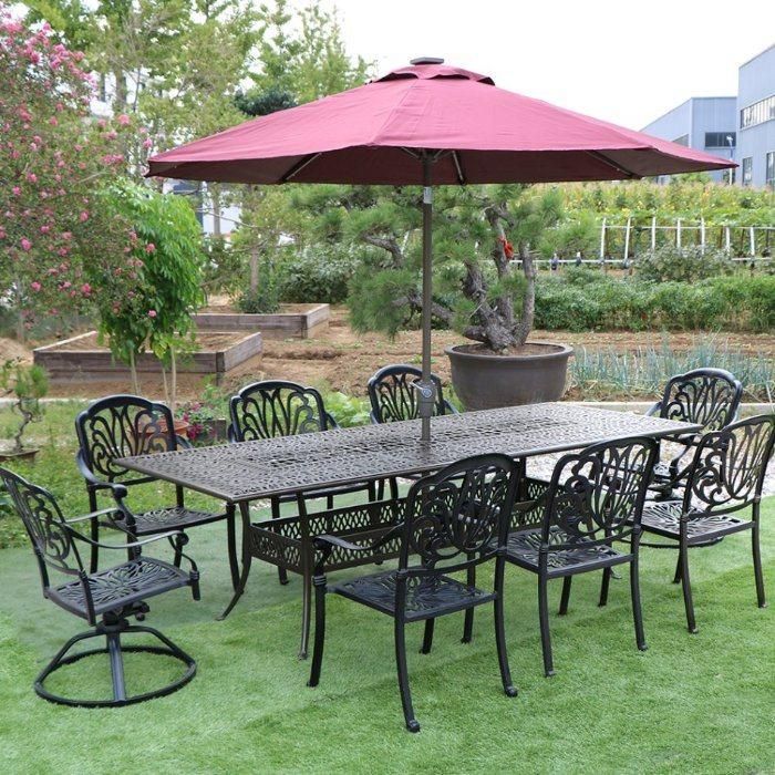 Anodized Aluminum and Wooden Outdoor Furniture