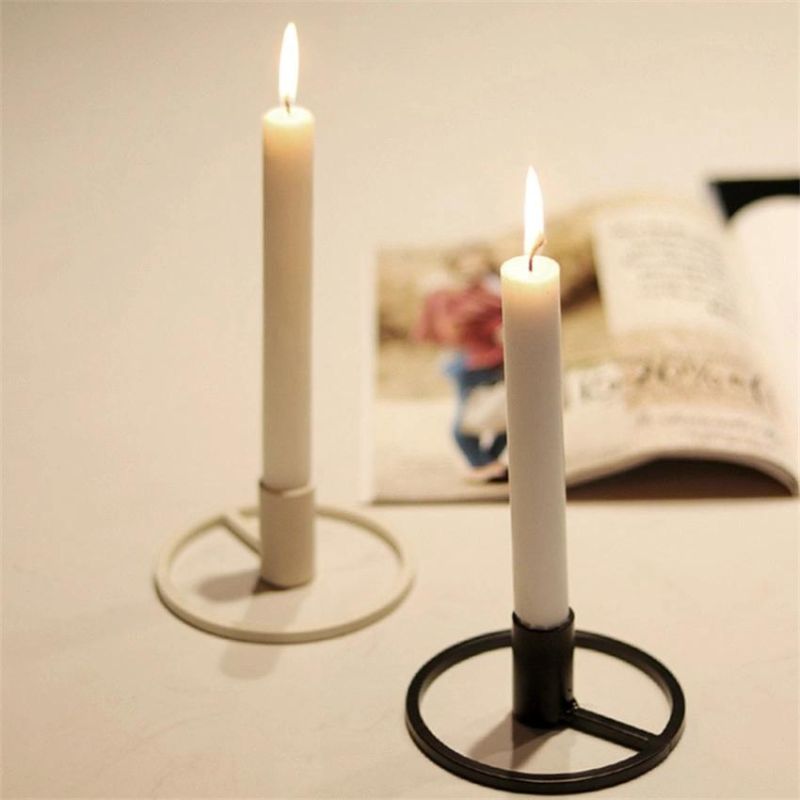 Metal Single Head Candlestick Creative Decoration Nordic Romantic Candlelight Dinner Props Iron Candlestick