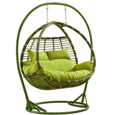 Home Live Room Cane Furniture Garden PE Rattan Hanging Chair Casual Outdoor Wicker Single Swing Chair
