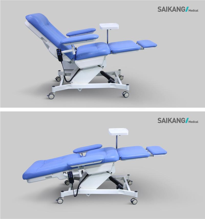 Ske-180 Saikang EEG Chair ECG Chair Comfortable Hospital 3 Function Adjustable Electric Reclining Dialysis Chair Price