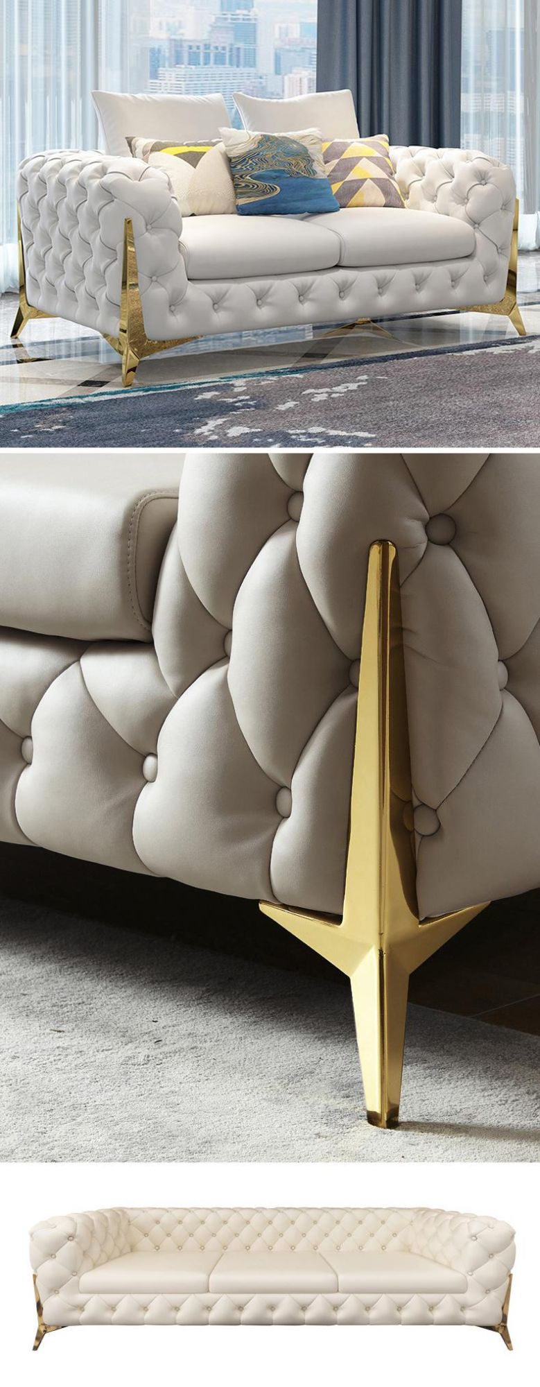 European Light Luxury Style Golden Sofa Furniture Legs Cabinet Hardware
