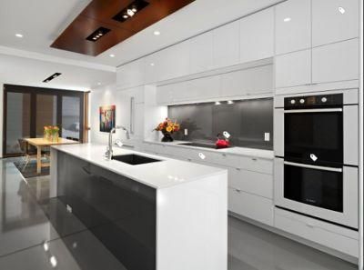 2018 Hot Sale Custom European Modern Style Island Shape Lacquer Kitchen Cabinet