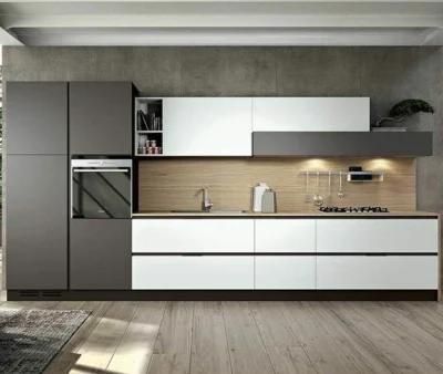 Modern Design Grey Two Color Combination White and Gray Cutomized Kitchen Cabinets