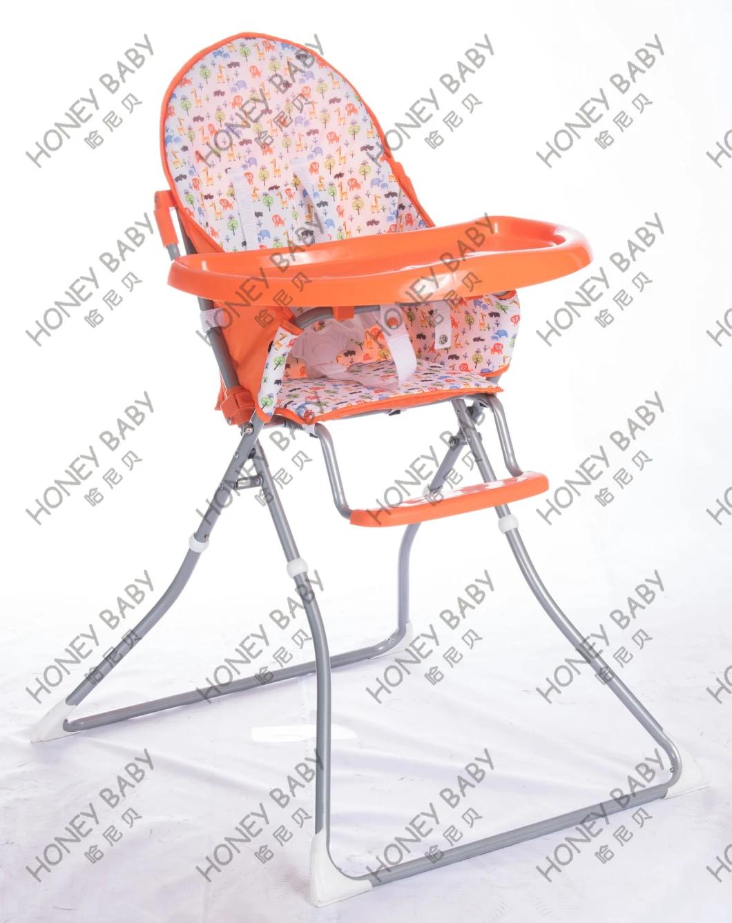 Factory Big Tray High Chair /Baby High Chair Easy to Folding and Storage