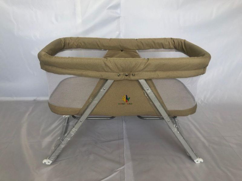 Portable Travel Baby Nest Crib/Cheapest Alu Cradle Baby Swing Indoor Sleeper and Toddler Bed