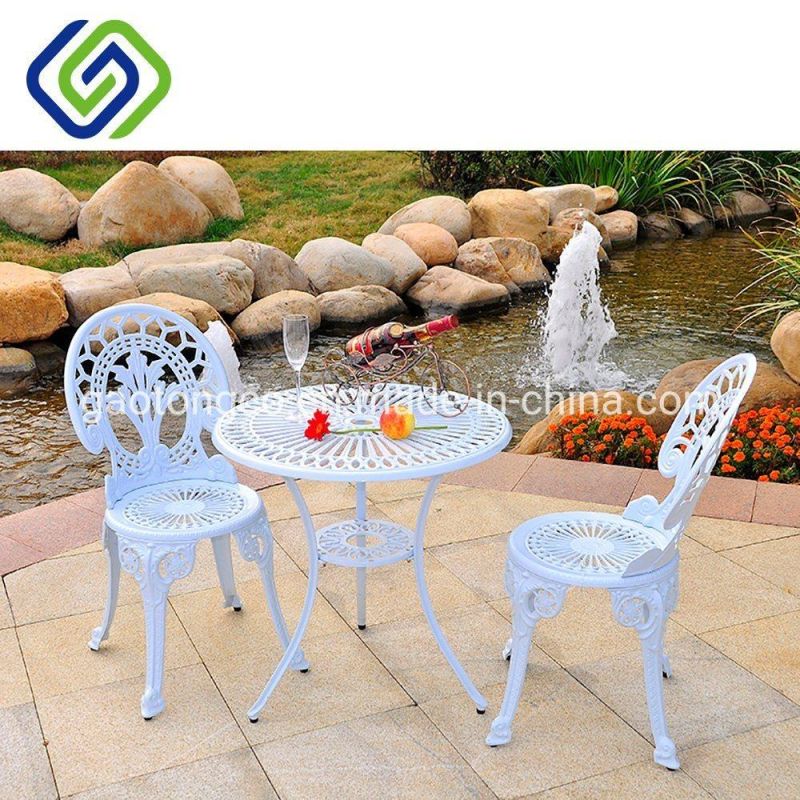 Bronze Black White Elizabeth European Style Heavy Duty Cast Aluminum Outdoor Garden Furniture