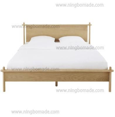 French Classically Constructed Furniture Light Natural Ash Double Size Bed Frame