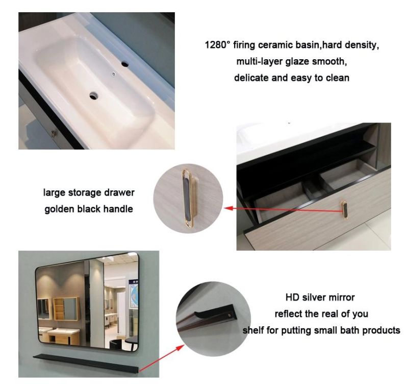 European Customized Modern Bathroom Vanity Multifunction