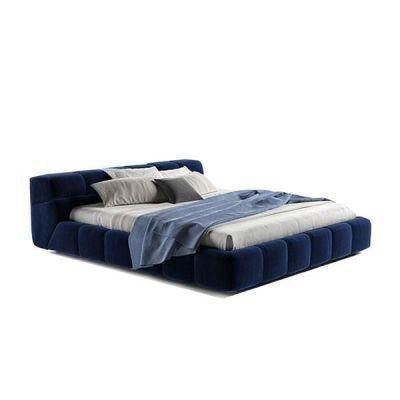 Modern B&B Italia Tufty Bed Fabric Upholstery King Size